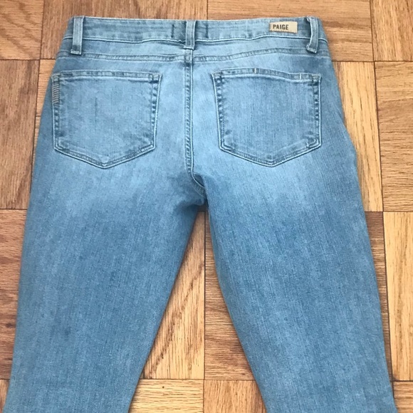 NWT PAIGE Verdugo Ankle Destructed Skinny Jeans 27 - Picture 4 of 8